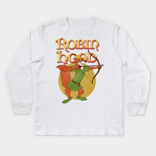 fox robin hood Kids Long Sleeve T-Shirt